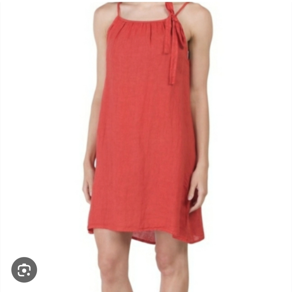 Lungo L'arno Orange Linen Dress